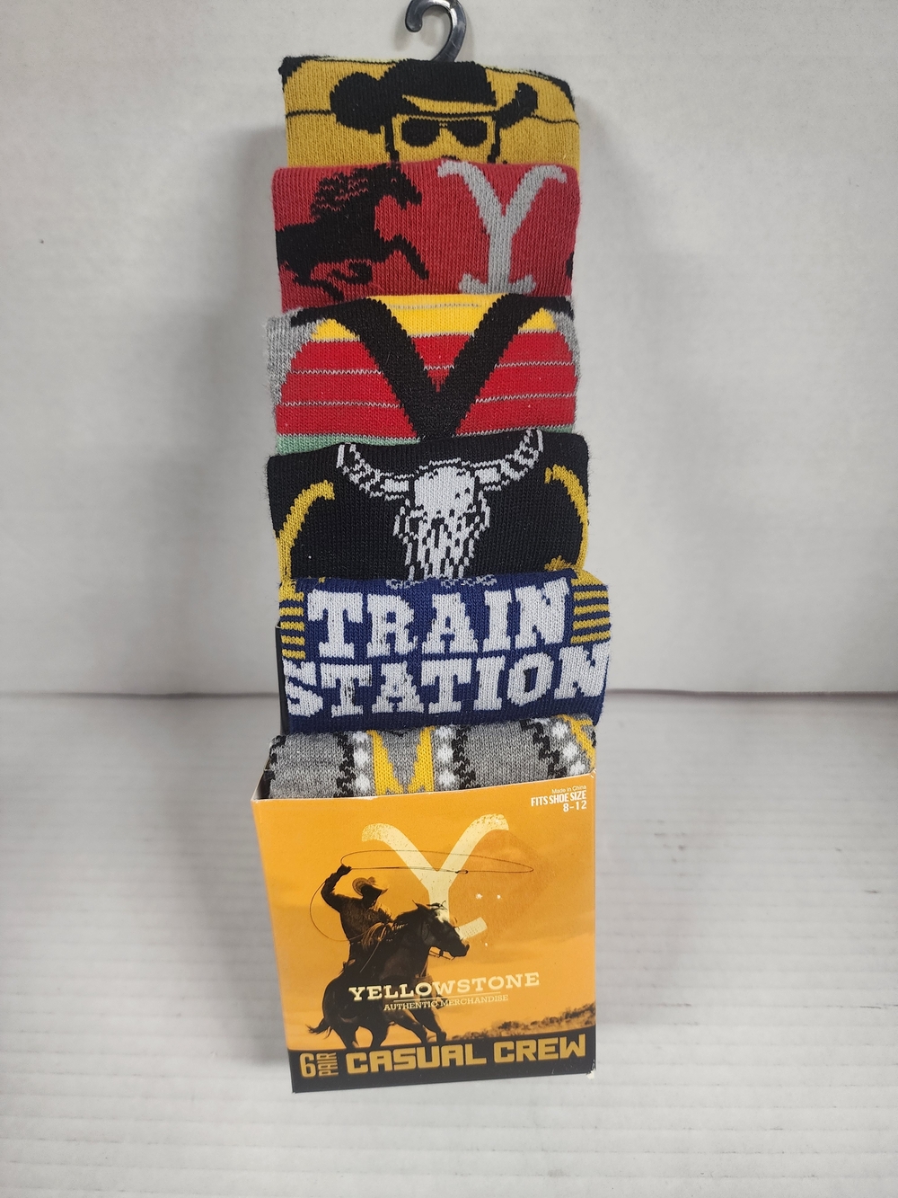 NWT Yellowstone 6-Pack Crew Men's Socks (6 Pair)